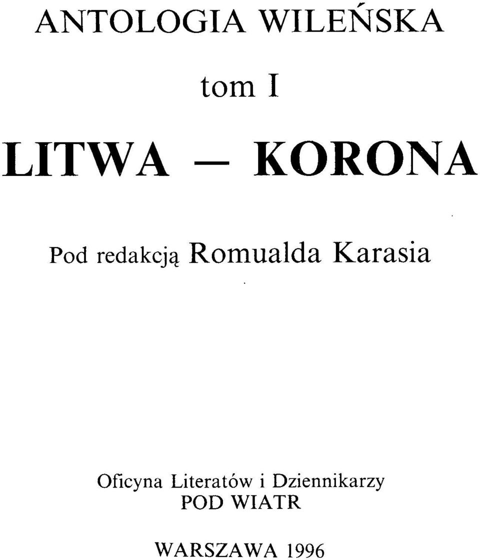 Karasia Oficyna Literatów i