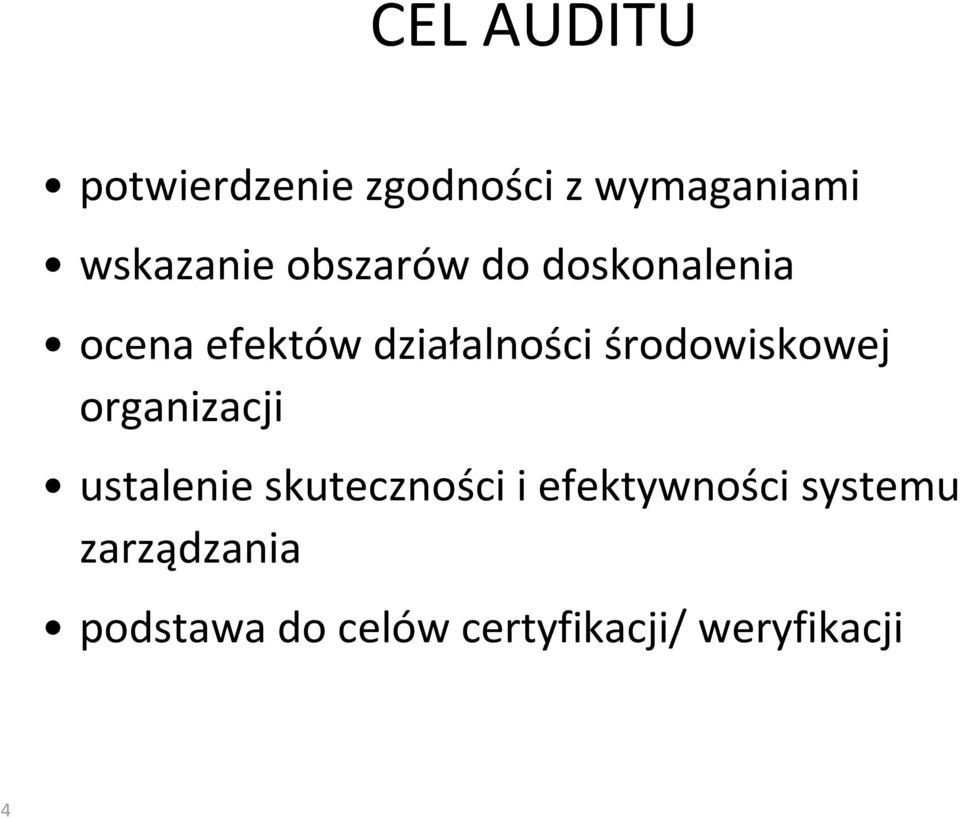 środowiskowej organizacji ustalenie skuteczności i