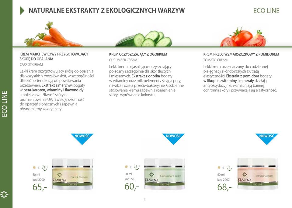 Ekstrakt z marchwi bogaty w beta-karoten, witaminy i flawonoidy zmniejsza wrażliwość skóry na promieniowanie UV, niweluje skłonność do oparzeń słonecznych i zapewnia równomierny koloryt cery.