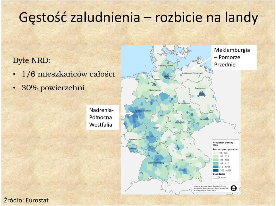 powierzchni Meklemburgia Pomorze