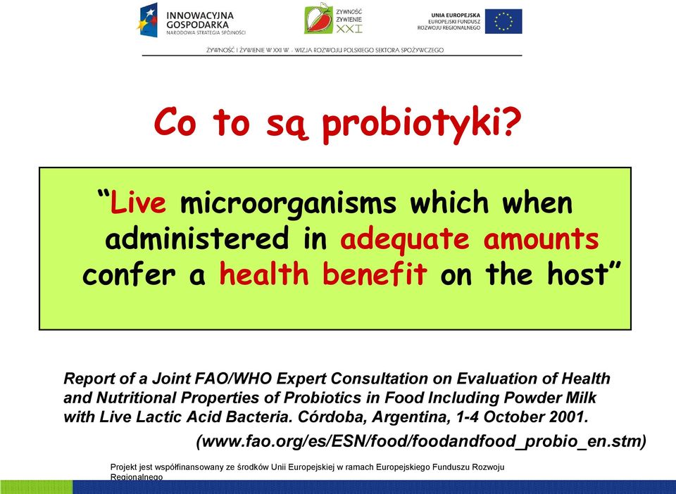 host Report of a Joint FAO/WHO Expert Consultation on Evaluation of Health and Nutritional