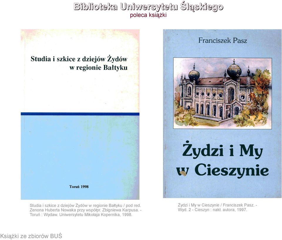 Toruń : Wydaw. Uniwersytetu Mikołaja Kopernika, 1998.