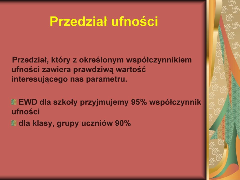 interesującego nas parametru.