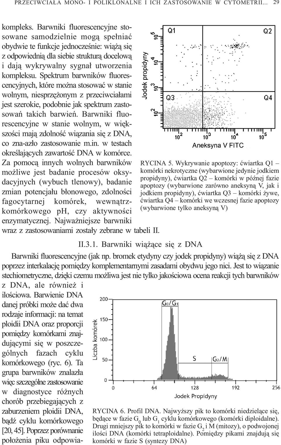 Spektrum barwników fluorescencyjnych, które mo na stosowaæ w stanie wolnym, niesprzê onym z przeciwcia³ami jest szerokie, podobnie jak spektrum zastosowañ takich barwieñ.