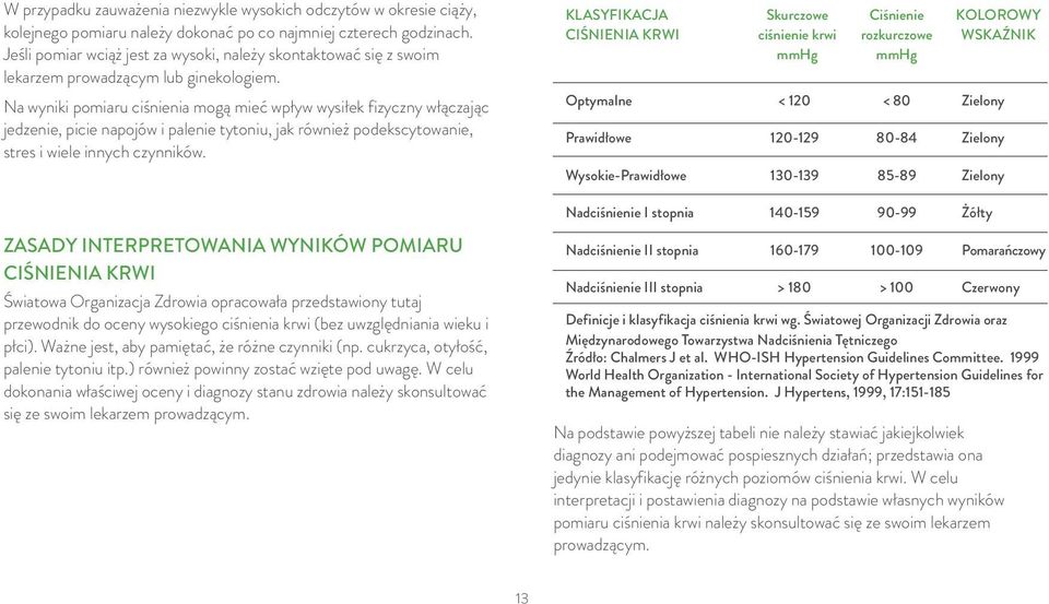 Na wyniki pomiaru ciśnienia mogą mieć wpływ wysiłek fizyczny włączając jedzenie, picie napojów i palenie tytoniu, jak również podekscytowanie, stres i wiele innych czynników.