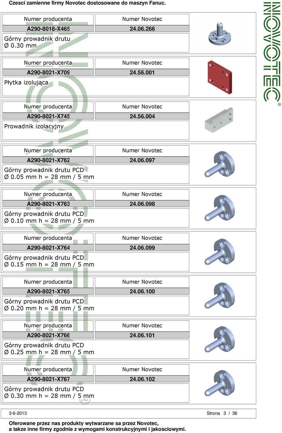 15 mm h = 28 mm / 5 mm 24.06.099 A290-8021-X765 PCD Ø 0.20 mm h = 28 mm / 5 mm 24.06.100 A290-8021-X766 PCD h = 28 mm / 5 mm 24.