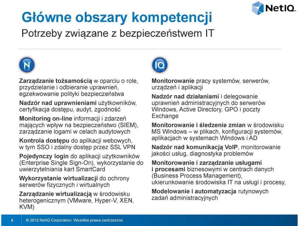 dostępu do aplikacji webowych, w tym SSO i zdalny dostęp przez SSL VPN Pojedynczy login do aplikacji użytkowników (Enterprise Single Sign-On), wykorzystanie do uwierzytelniania kart SmartCard