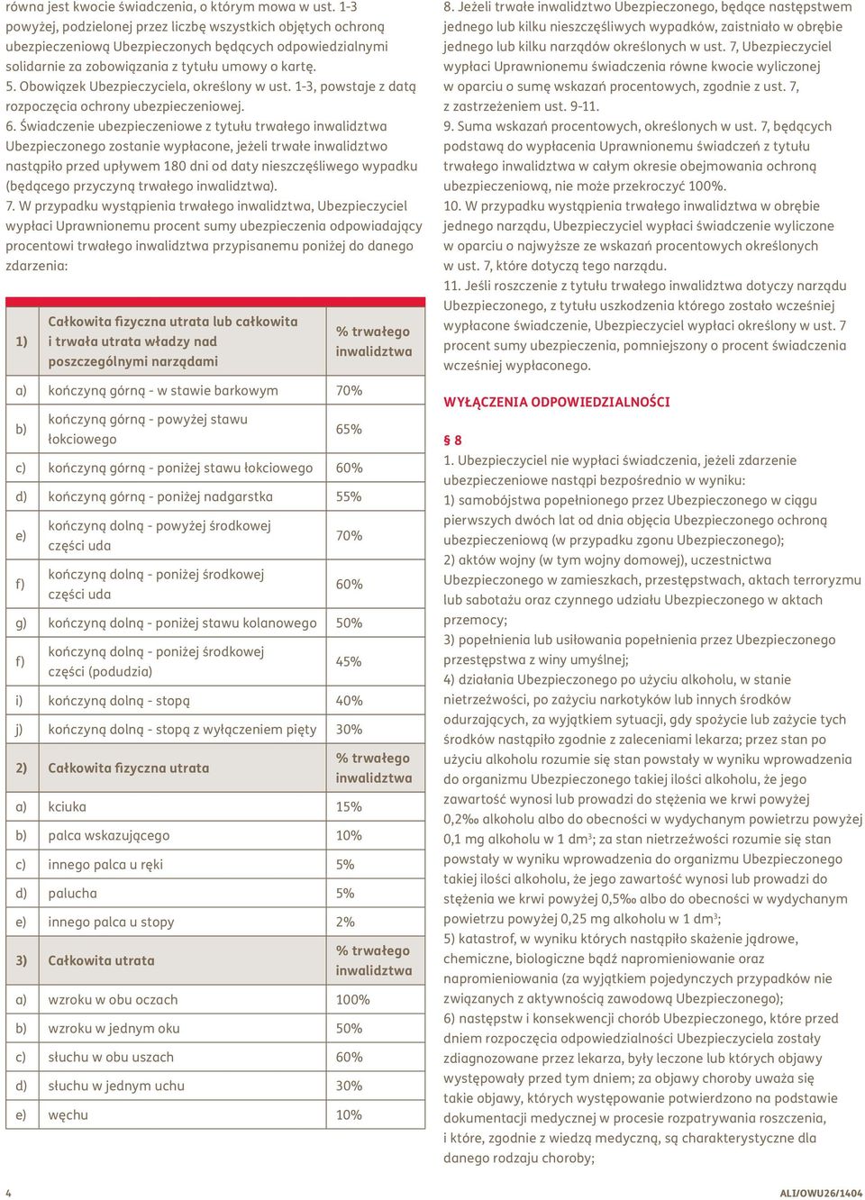 Obowiązek Ubezpieczyciela, określony w ust. 1-3, powstaje z datą rozpoczęcia ochrony ubezpieczeniowej. 6.