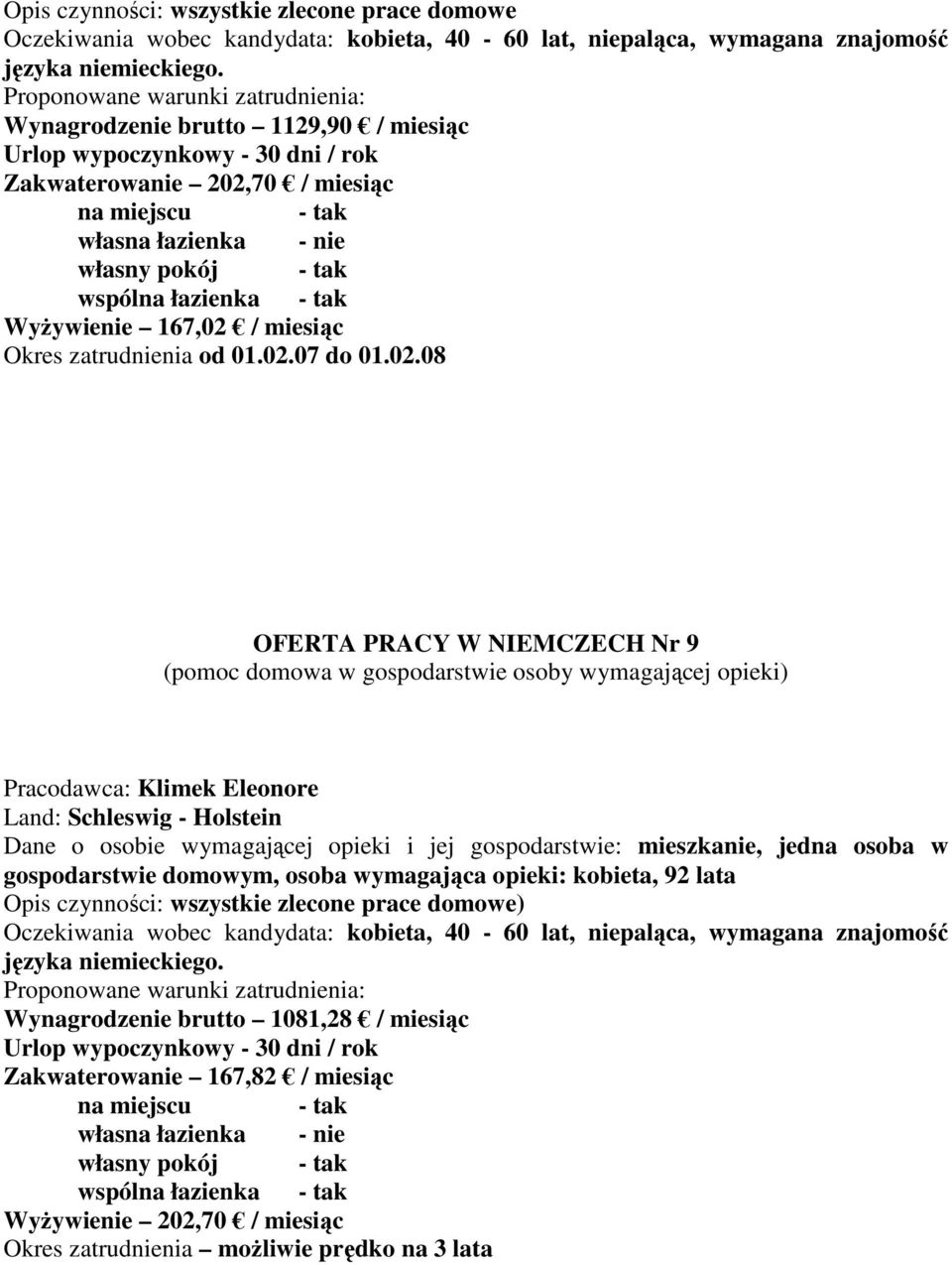 70 / miesiąc WyŜywienie 167,02 