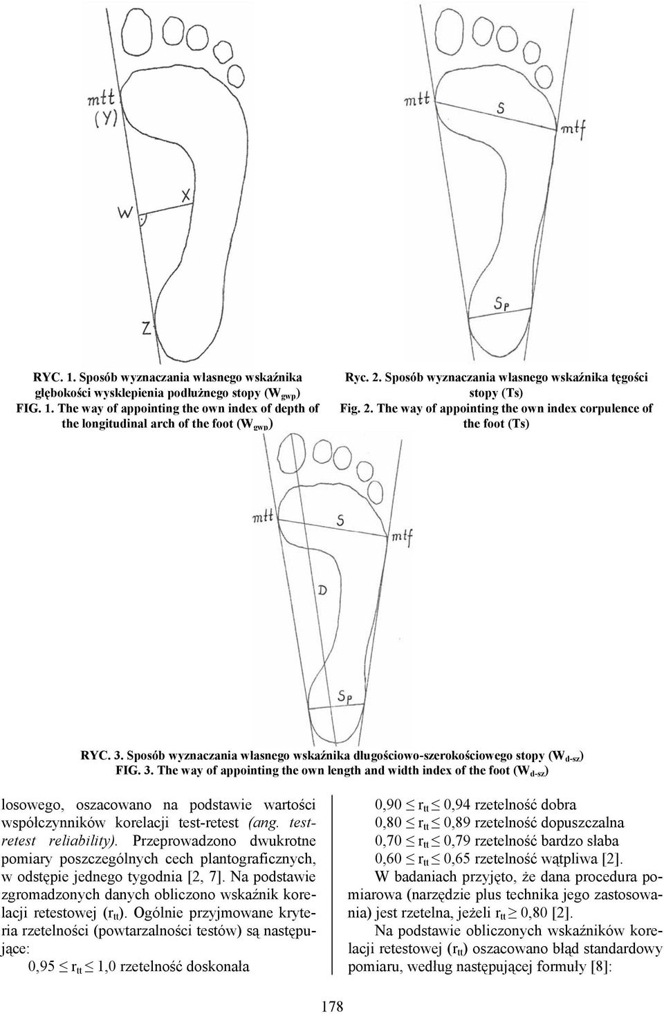 Sposób wyznaczania własnego wskaźnika długościowo-szerokościowego stopy (W d-sz ) FIG. 3.