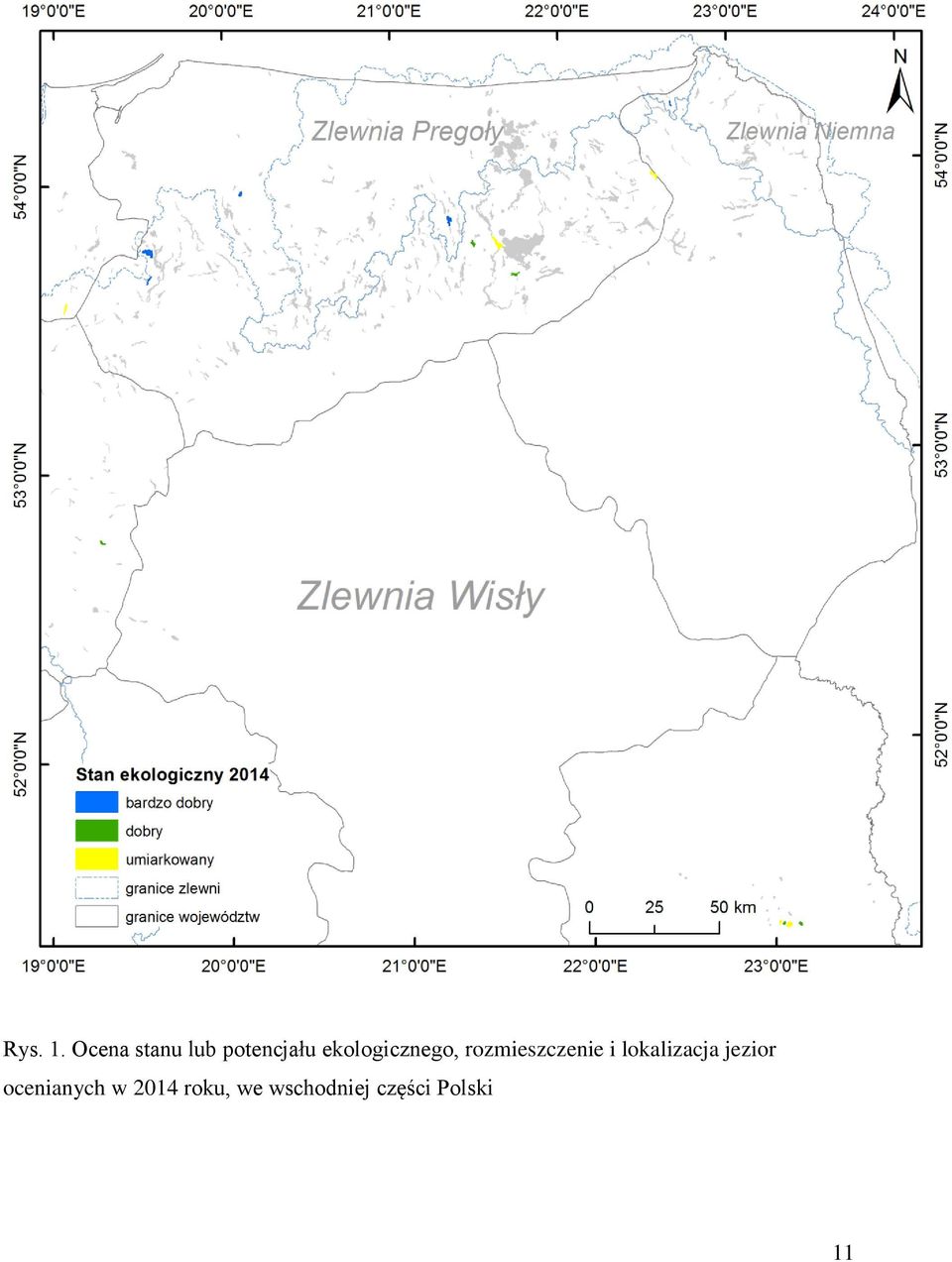 ekologicznego, rozmieszczenie i