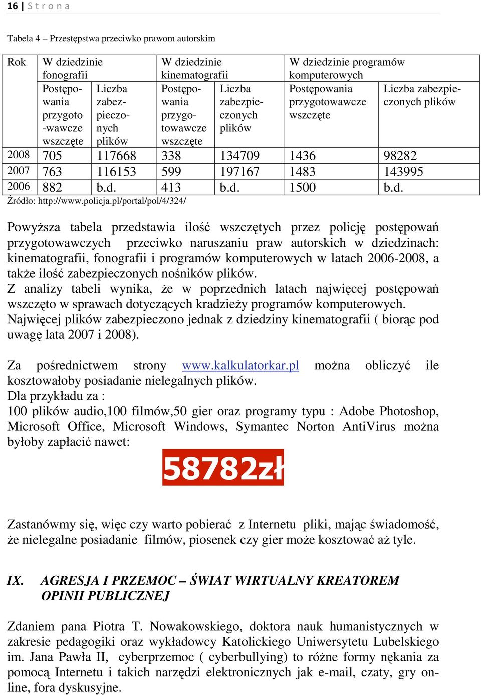 1436 98282 2007 763 116153 599 197167 1483 143995 2006 882 b.d. 413 b.d. 1500 b.d. Źródło: http://www.policja.