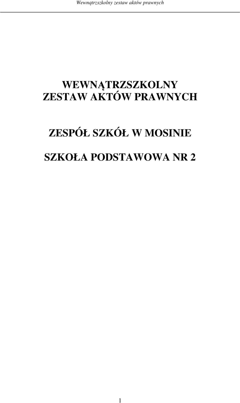 ZESPÓŁ SZKÓŁ W