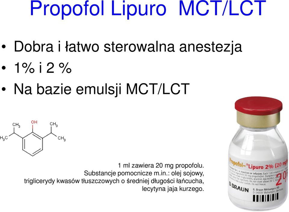 Substancje pomocnicze m.in.