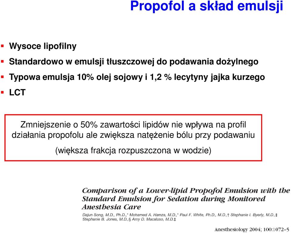 LCT Zmniejszenie o 50% zawartości lipidów nie wpływa na profil działania