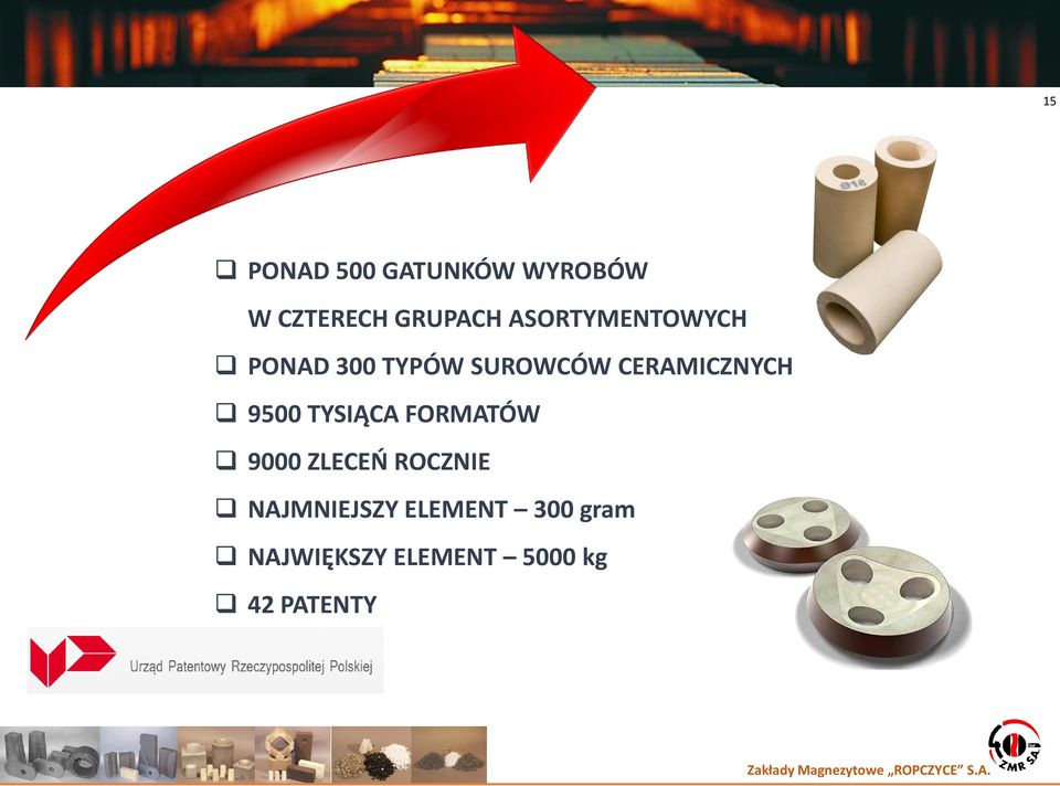 CERAMICZNYCH 9500 TYSIĄCA FORMATÓW 9000 ZLECEŃ