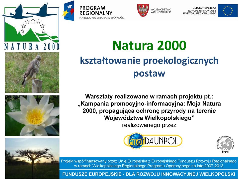 Wielkopolskiego realizowanego przez Projekt współfinansowany przez Unię Europejską z Europejskiego Funduszu Rozwoju