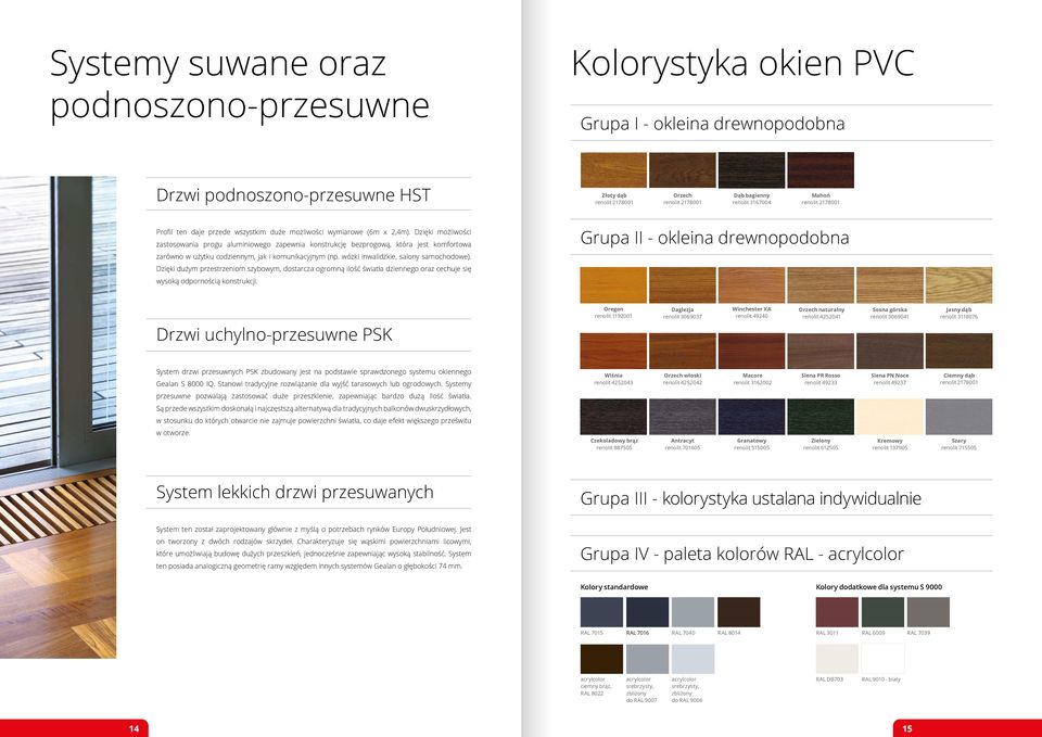 Dzięki możliwości zastosowania progu aluminiowego zapewnia konstrukcję bezprogową, która jest komfortowa zarówno w użytku codziennym, jak i komunikacyjnym (np. wózki inwalidzkie, salony samochodowe).