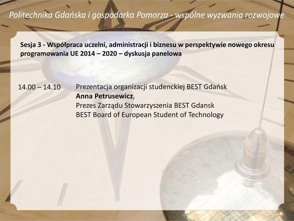 10 Prezentacja organizacji studenckiej BEST Gdańsk Anna Petrusewicz,