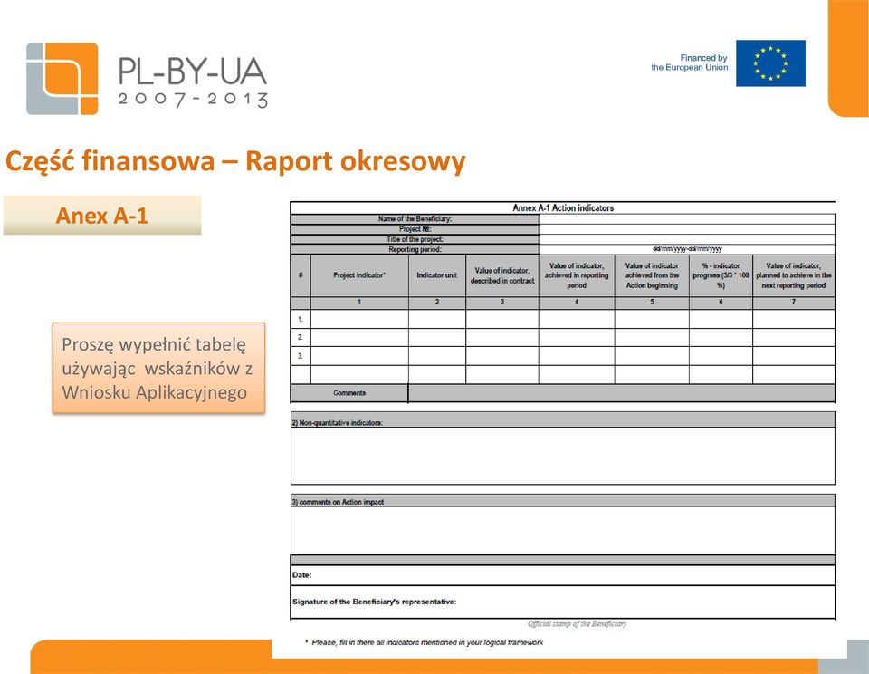 wypełnid tabelę używając