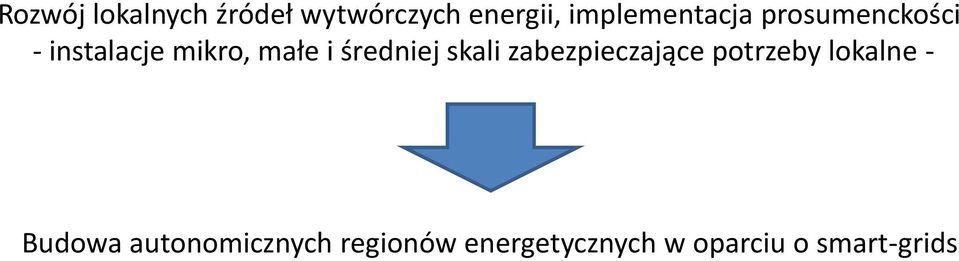 i średniej skali zabezpieczające potrzeby lokalne -