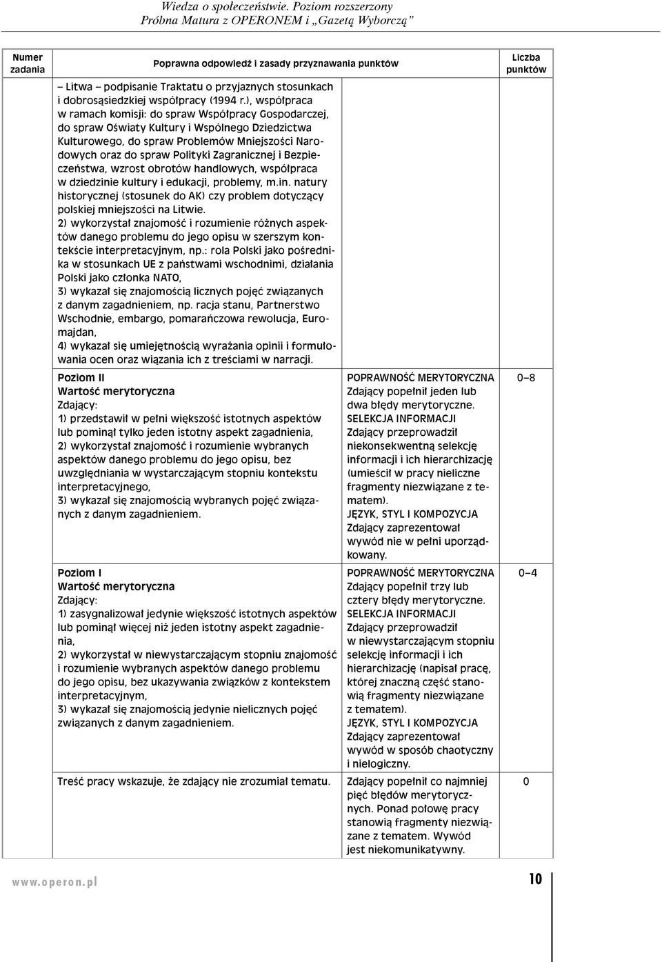 Zagranicznej i Bezpieczeństwa, wzrost obrotów handlowych, współpraca w dziedzinie kultury i edukacji, problemy, m.in. natury historycznej (stosunek do AK) czy problem dotyczący polskiej mniejszości na Litwie.