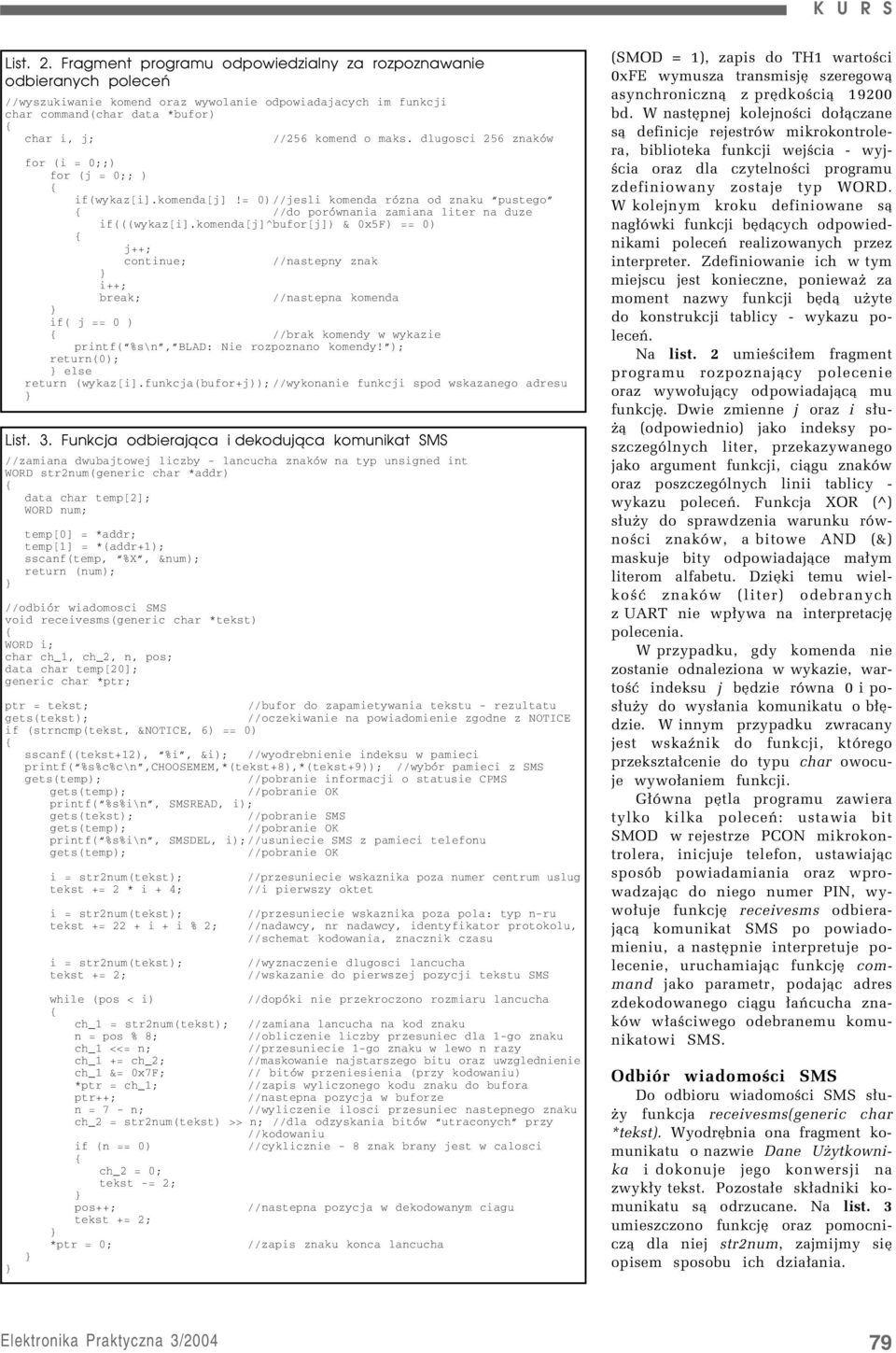 dlugosci 256 znaków List. 3.