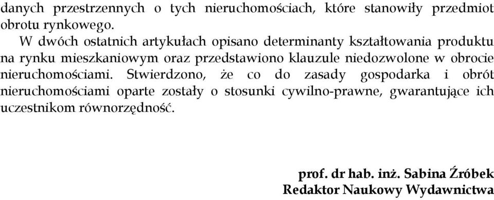 klauzule niedozwolone w obrocie nieruchomościami.