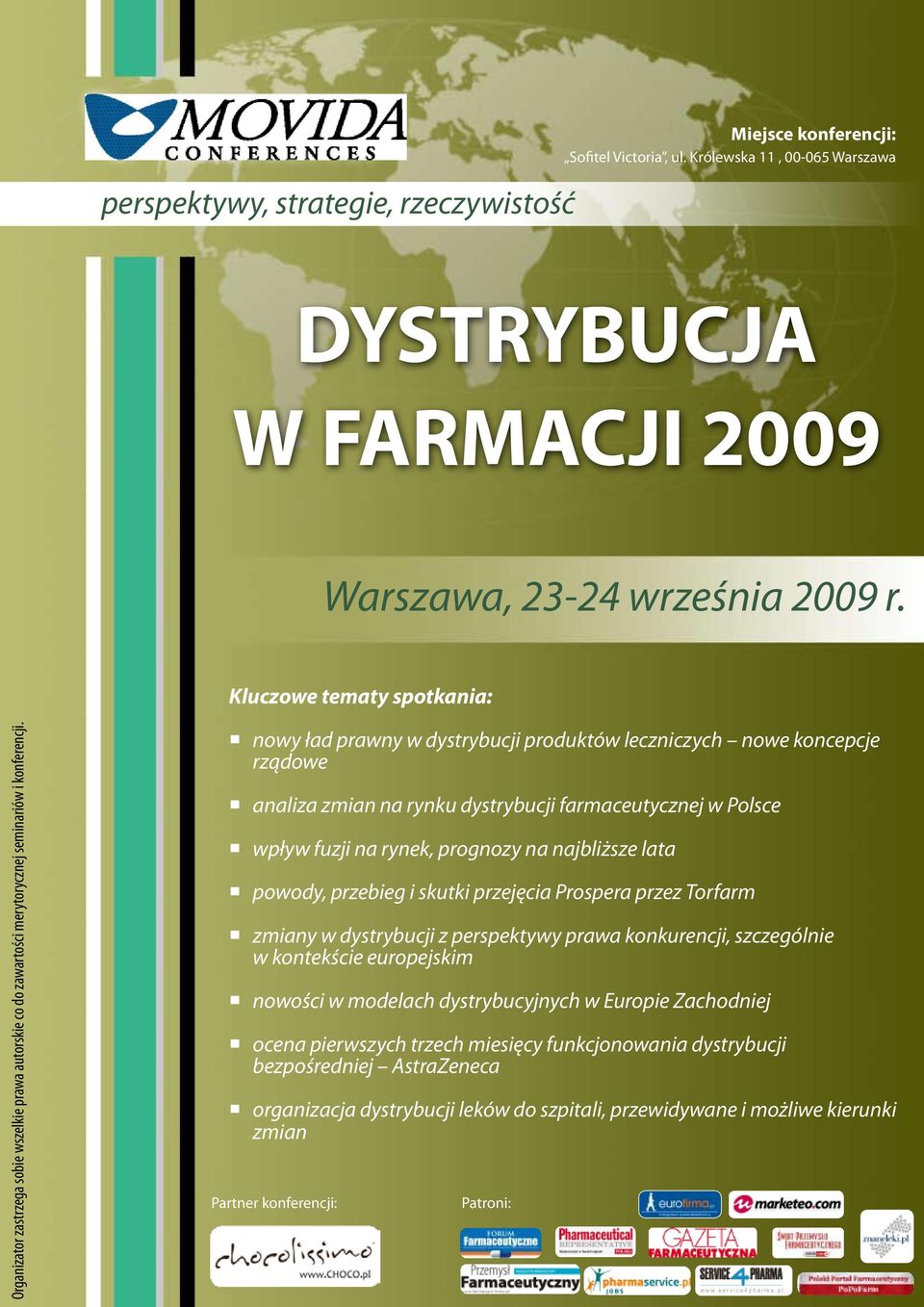 nowy ład prawny w dystrybucji produktów leczniczych nowe koncepcje rządowe analiza zmian na rynku dystrybucji farmaceutycznej w Polsce wpływ fuzji na rynek, prognozy na najbliższe lata powody,