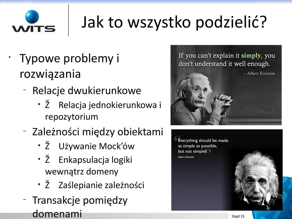 jednokierunkowa i repozytorium Zależności między obiektami