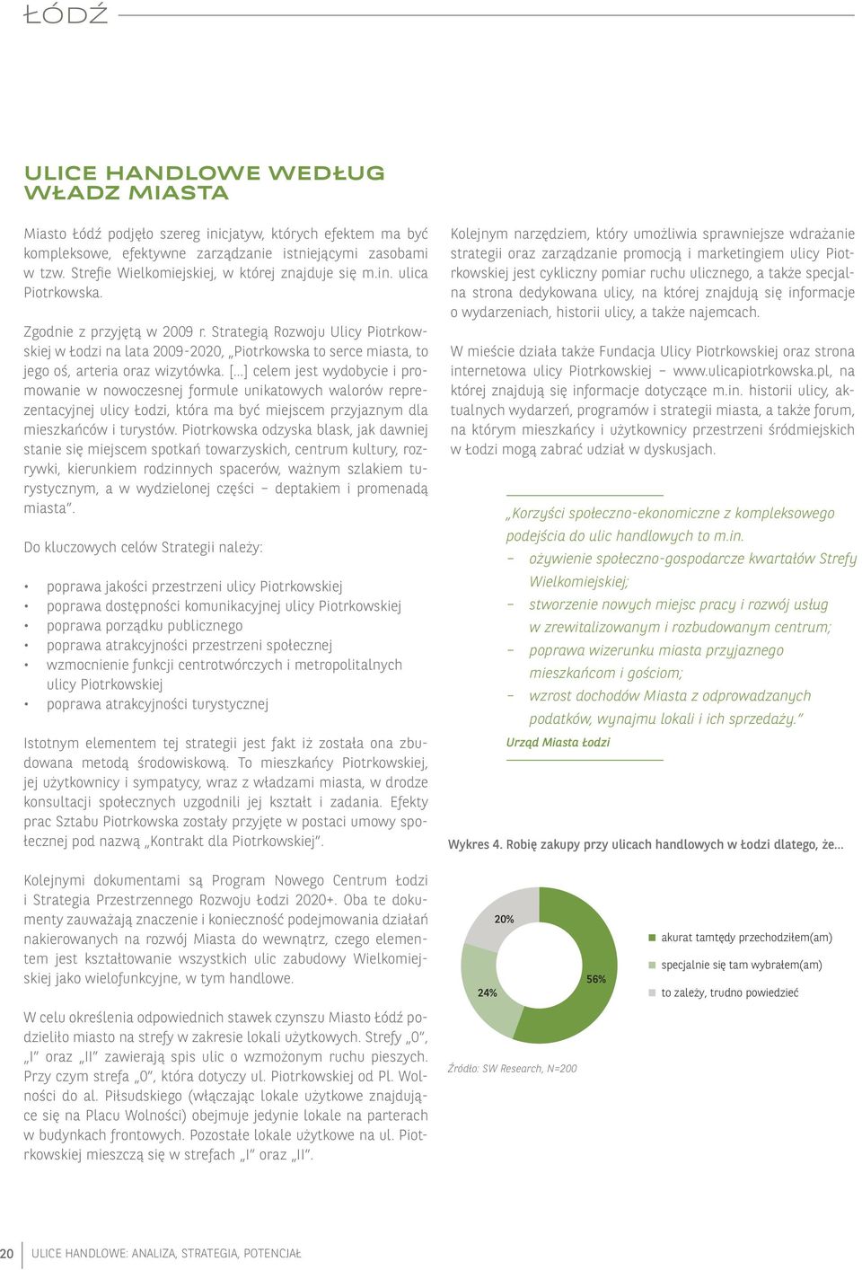 Strategią Rozwoju Ulicy Piotrkowskiej w Łodzi na lata 2009-2020, Piotrkowska to serce miasta, to jego oś, arteria oraz wizytówka.