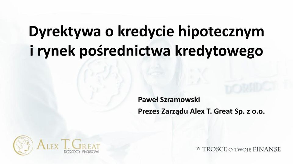 pośrednictwa kredytowego Paweł