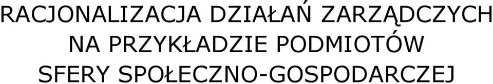 NA PRZYKŁADZIE