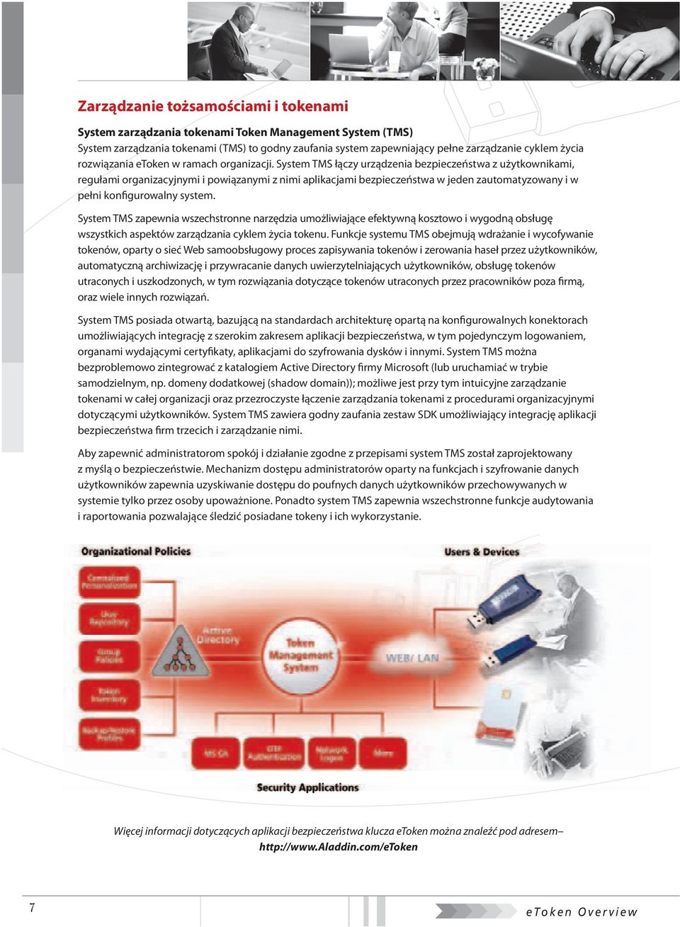 System TMS łączy urządzenia bezpieczeństwa z użytkownikami, regułami organizacyjnymi i powiązanymi z nimi aplikacjami bezpieczeństwa w jeden zautomatyzowany i w pełni konfigurowalny system.