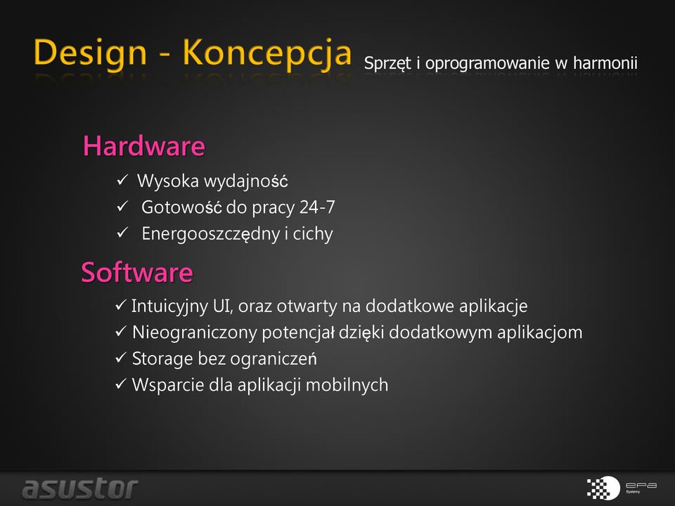 otwarty na dodatkowe aplikacje Nieograniczony potencjał dzięki