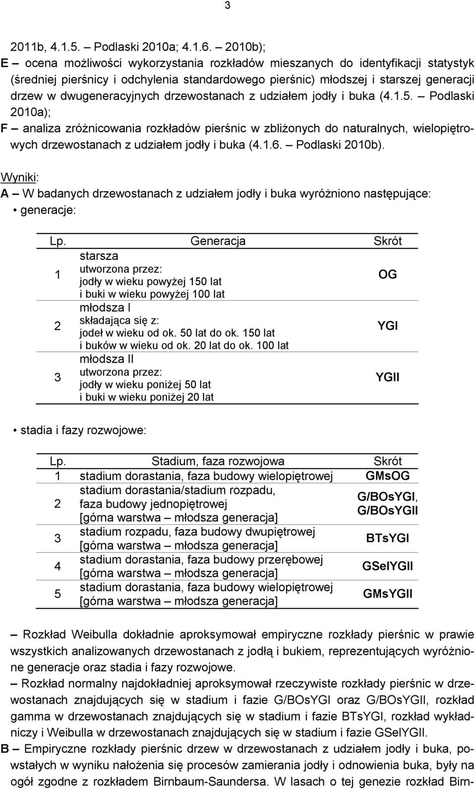 dwugeneracyjnych drzewostanach z udziałem jodły i buka (4.1.5.