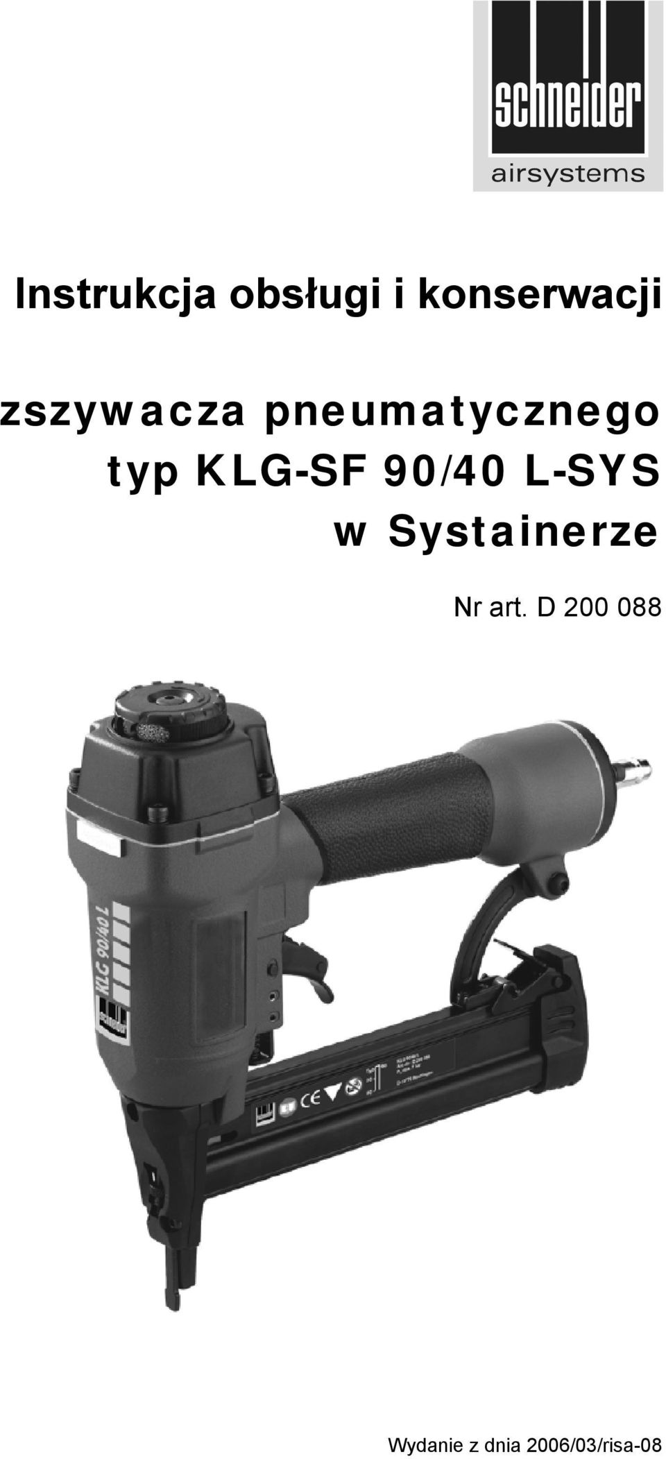 90/40 L-SYS w Systainerze Nr art.