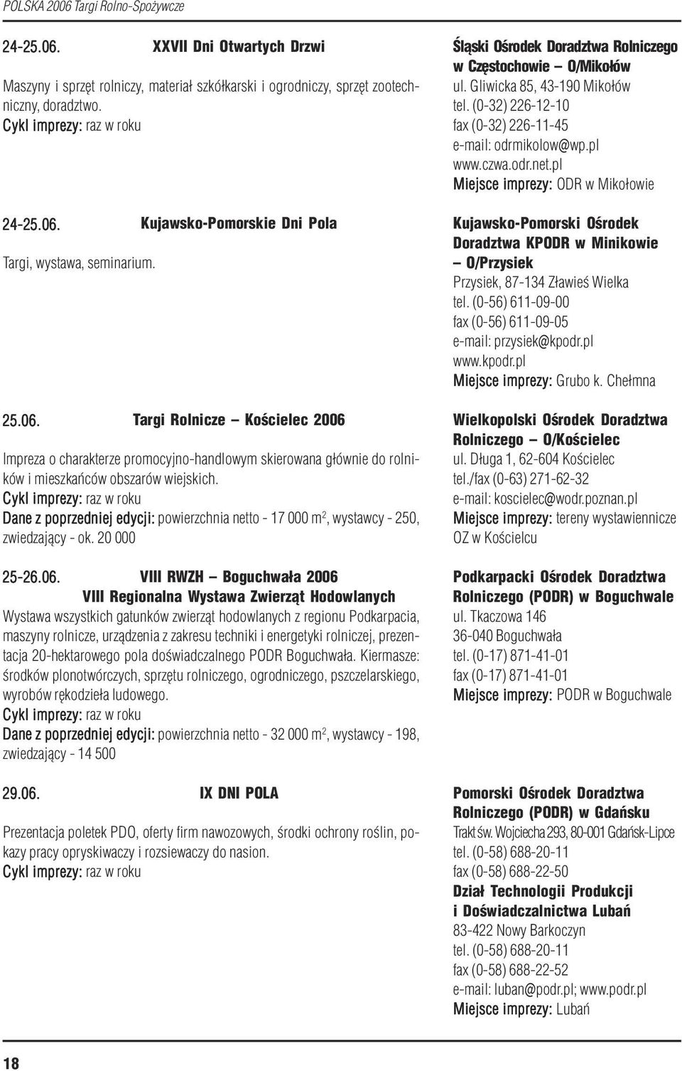 Dane z poprzedniej edycji: powierzchnia netto 17 000 m 2, wystawcy 250, zwiedzający ok. 20 000 25 26.06.