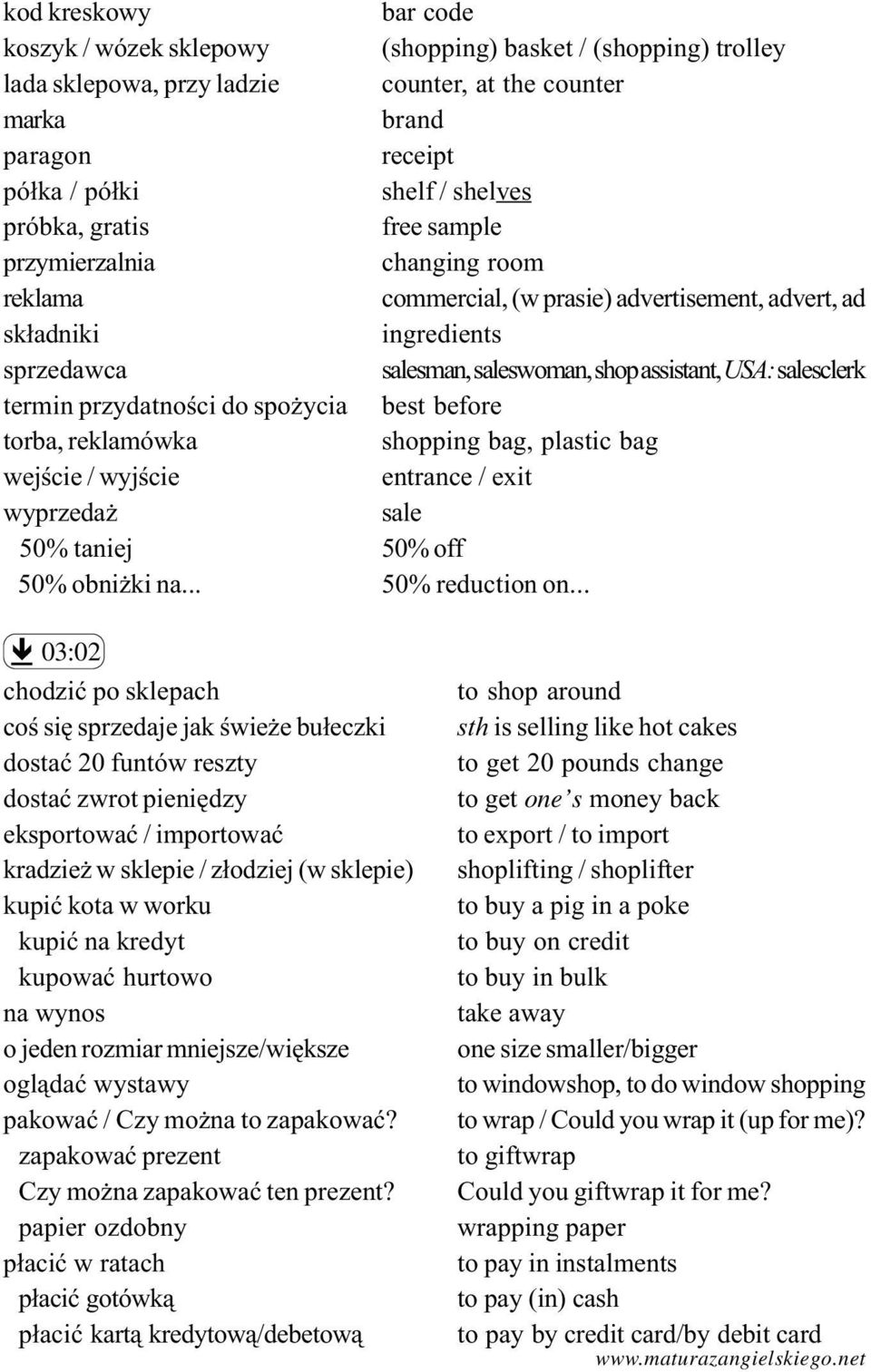 termin przydatnoœci do spo ycia best before torba, reklamówka shopping bag, plastic bag wejœcie / wyjœcie entrance / exit wyprzeda sale 50% taniej 50% off 50% obni ki na... 50% reduction on.