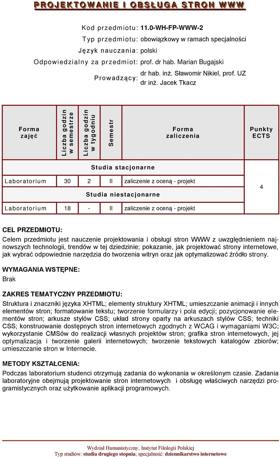 UZ dr inż.