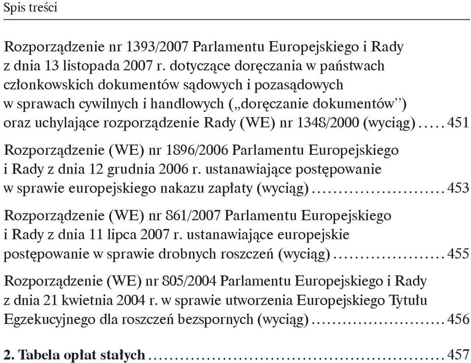 (wyciąg) 451 Rozporządzenie (WE) nr 1896/2006 Parlamentu Europejskiego i Rady z dnia 12 grudnia 2006 r.