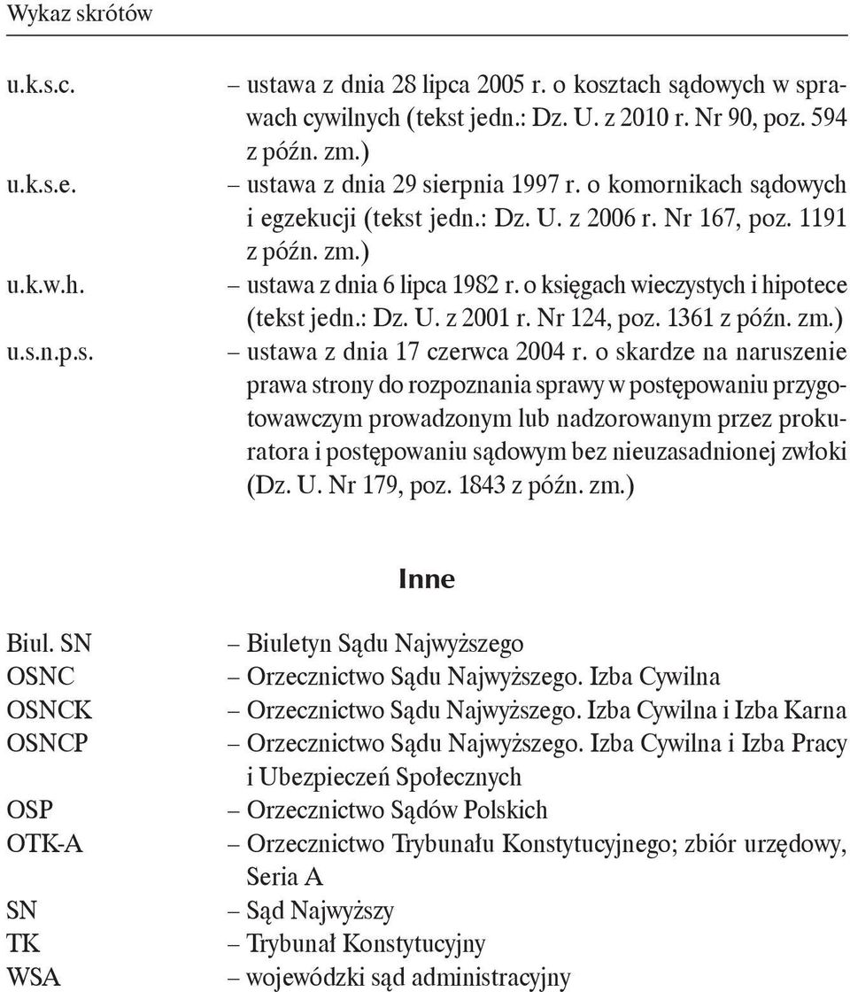 o księgach wieczystych i hipotece (tekst jedn.: Dz. U. z 2001 r. Nr 124, poz. 1361 z późn. zm.) ustawa z dnia 17 czerwca 2004 r.