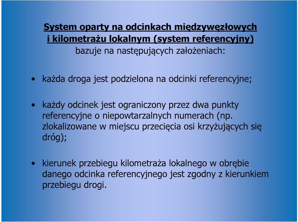 referencyjne o niepowtarzalnych numerach (np.