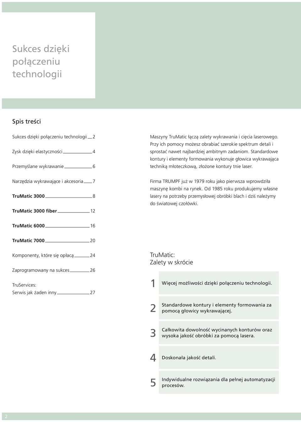 Standardowe kontury i elementy formowania wykonuje głowica wykrawająca techniką młoteczkową, złożone kontury tnie laser.