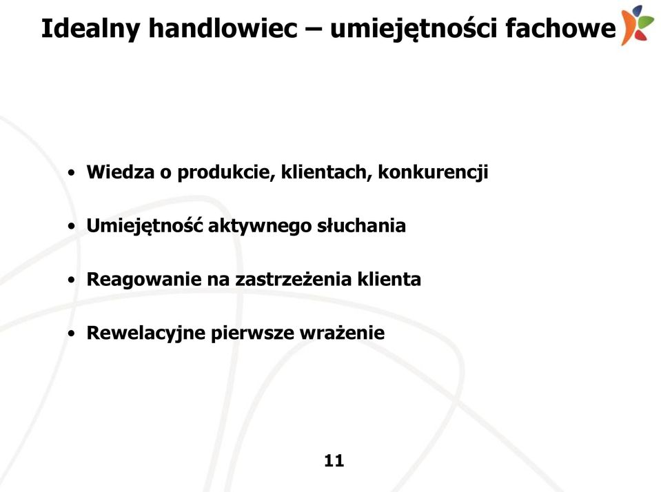 Umiejętność aktywnego słuchania Reagowanie na