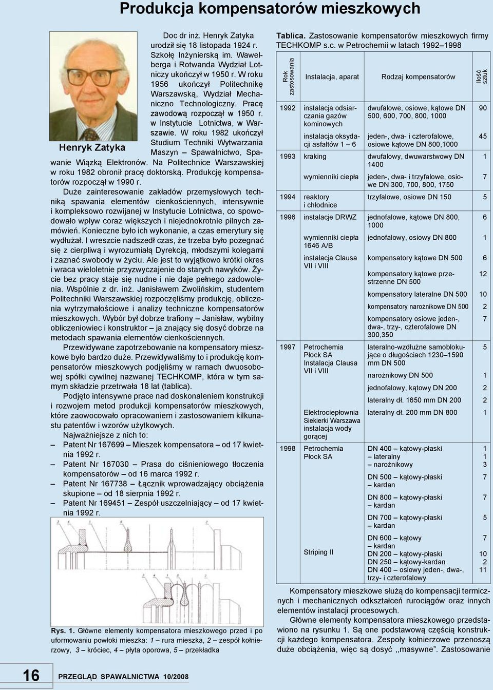 W roku 1982 ukończył Studium Techniki Wytwarzania Henryk Zatyka Maszyn Spawalnictwo, Spawanie Wiązką Elektronów. Na Politechnice Warszawskiej w roku 1982 obronił pracę doktorską.