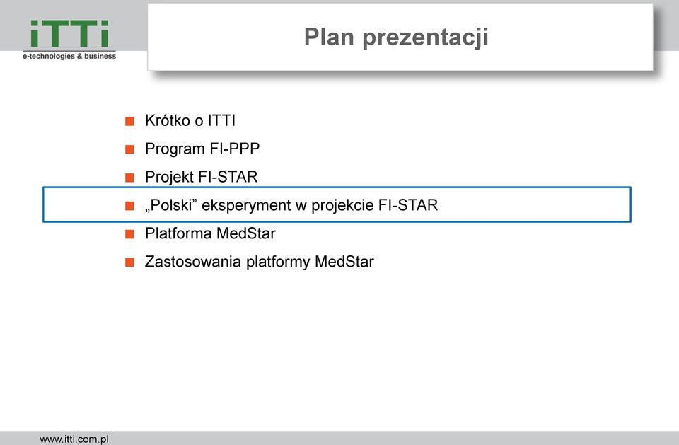 eksperyment w projekcie FI-STAR