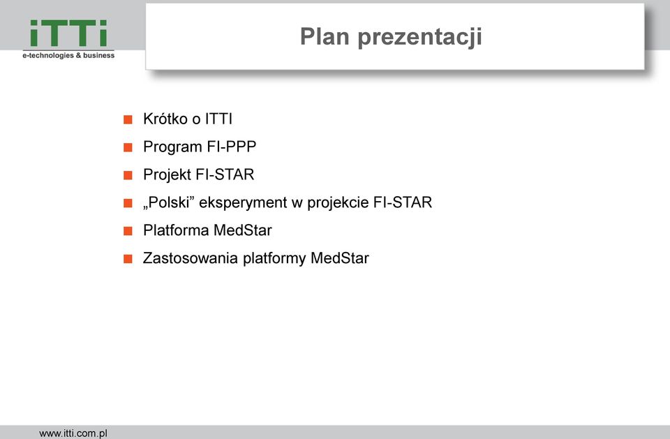 eksperyment w projekcie FI-STAR