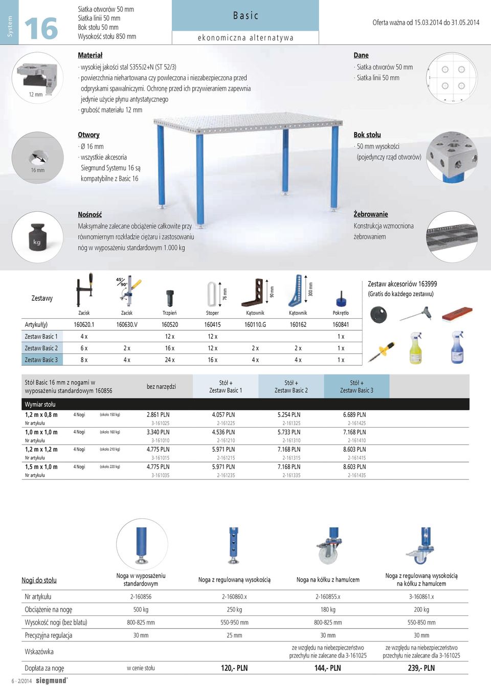 Ochronę przed ich przywieraniem zapewnia jedynie użycie płynu antystatycznego grubość materiału 12 mm Siatka otworów 50 mm Siatka linii 50 mm 50 50 50 50 Otwory Bok stołu 16 mm Ø 16 mm wszystkie