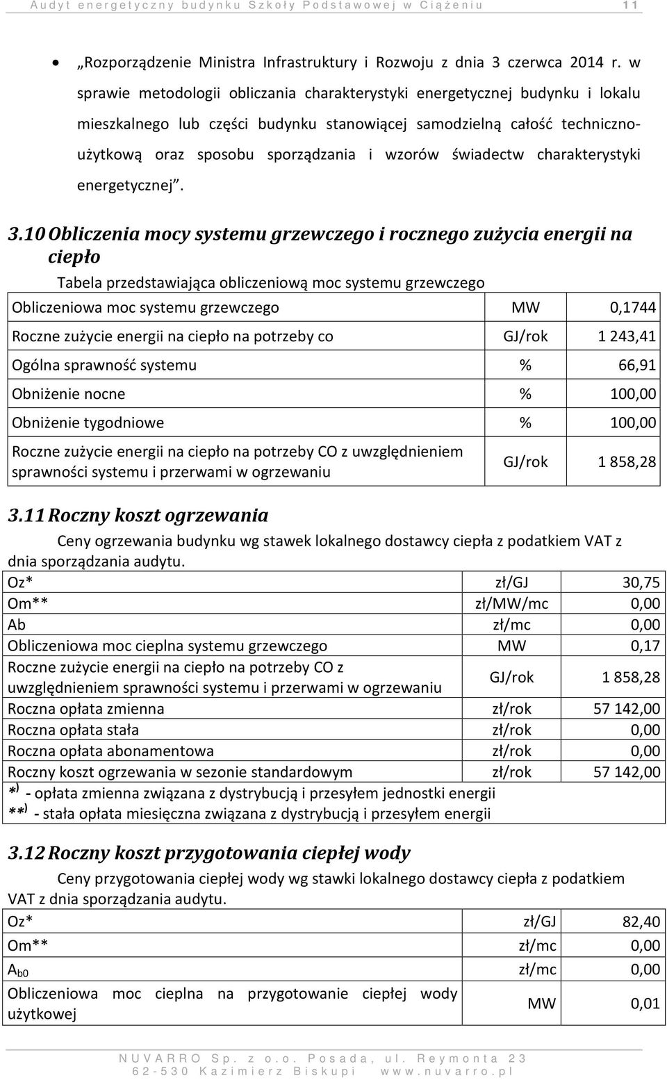 świadectw charakterystyki energetycznej. 3.